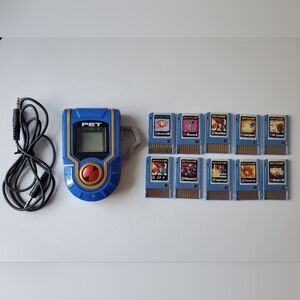 MegaMan NT Warrior | Lan/MegaMan's Blue Advanced PET with 10 Battle Chips